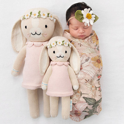 Hand-Knit Stuffed Hannah the Bunny