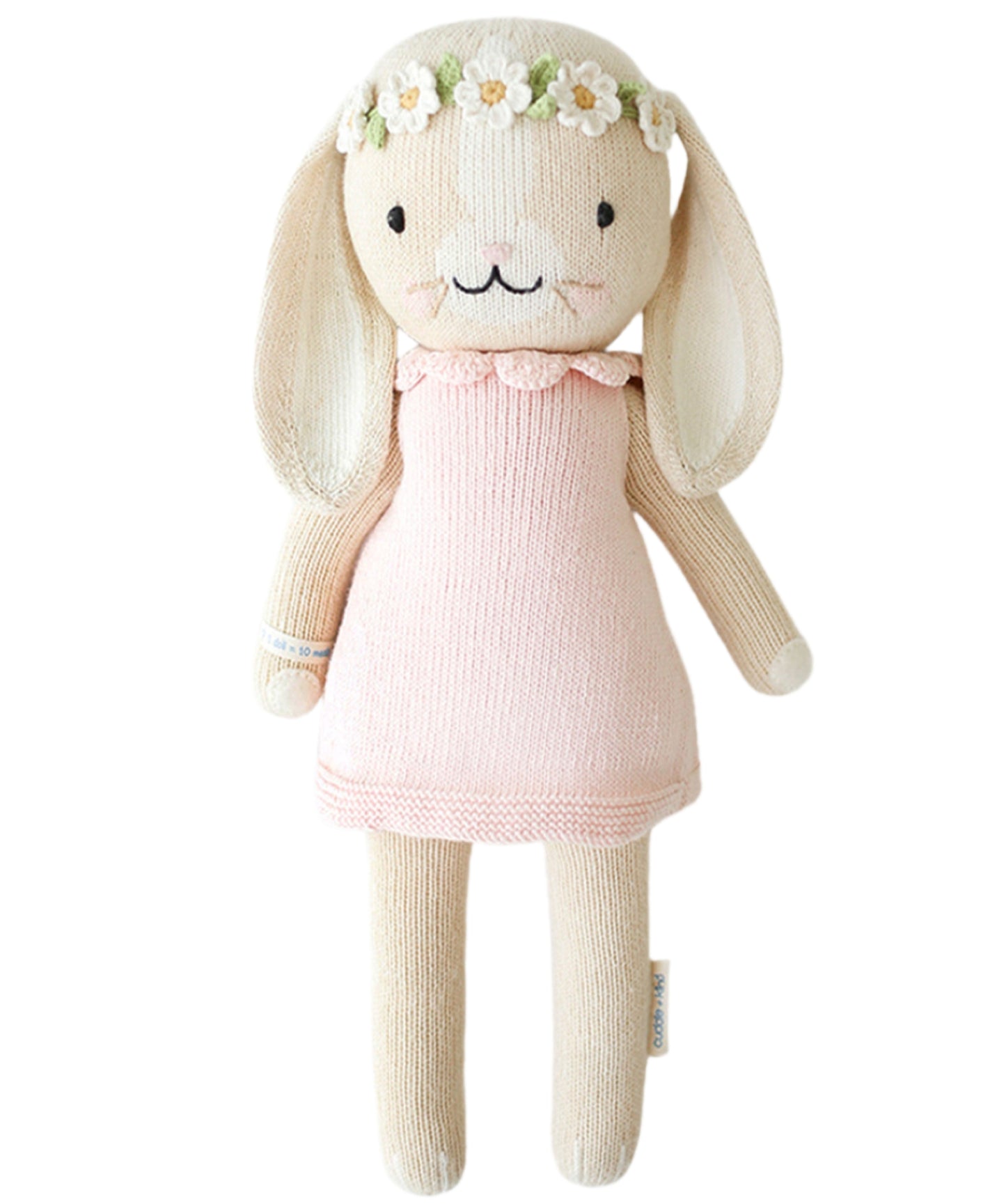 Hand-Knit Stuffed Hannah the Bunny