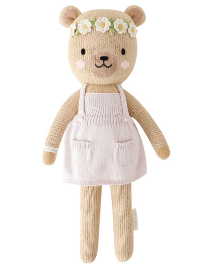 Hand-Knit Stuffed Olivia the Bear
