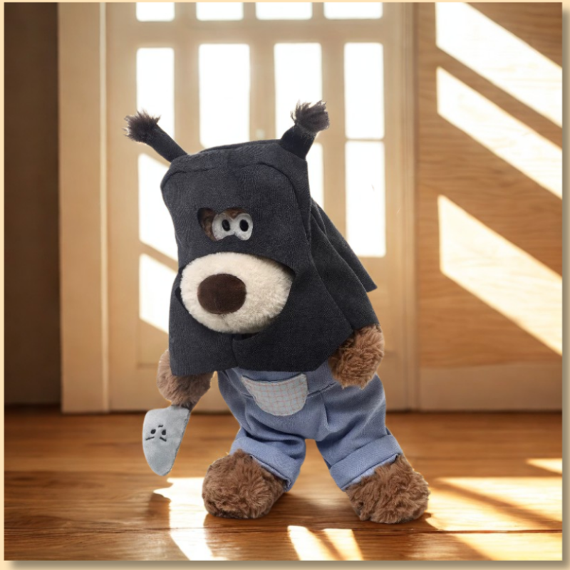Weighted Stuffed Bandit Puppy