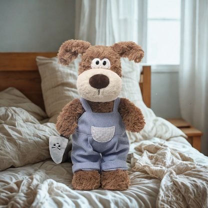 Weighted Stuffed Bandit Puppy