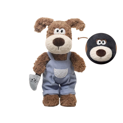 Weighted Stuffed Bandit Puppy