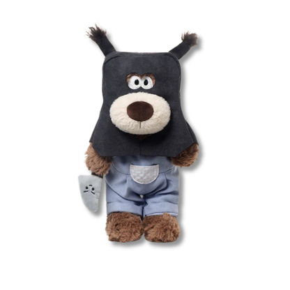 Weighted Stuffed Bandit Puppy