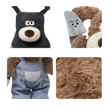 Weighted Stuffed Bandit Puppy