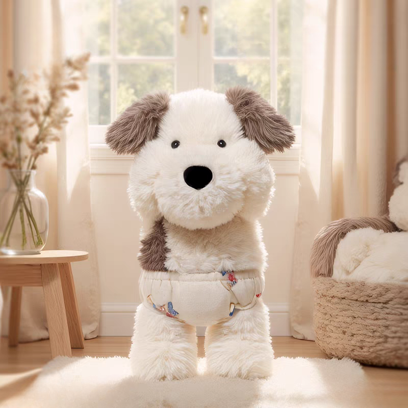 Weighted Stuffed Shy Puppy