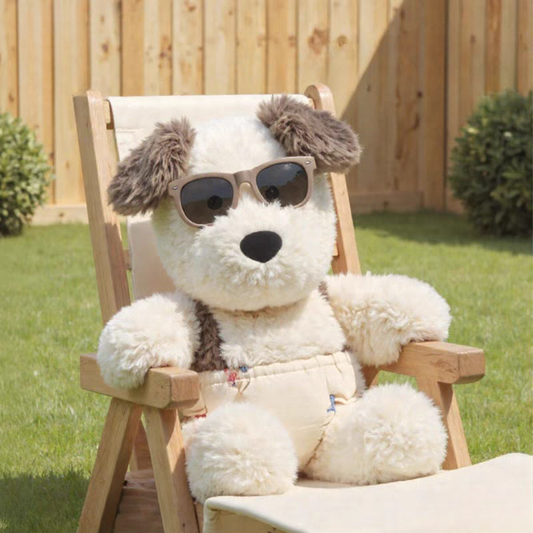 Weighted Stuffed Shy Puppy