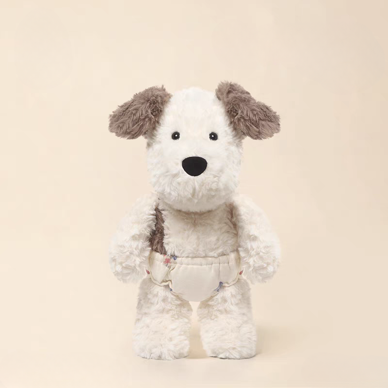 Weighted Stuffed Shy Puppy