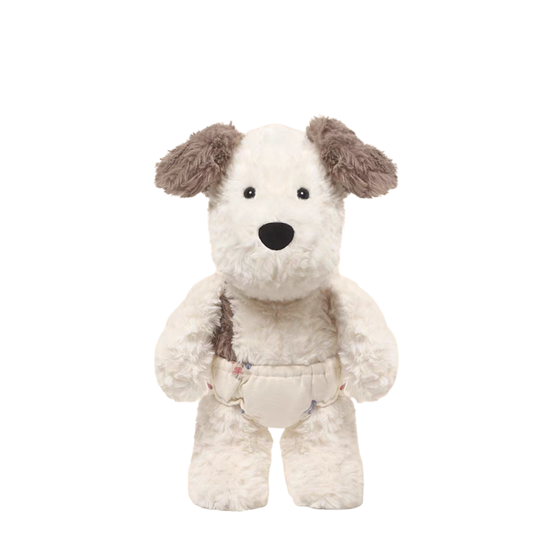 Weighted Stuffed Shy Puppy