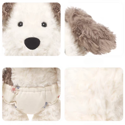 Weighted Stuffed Shy Puppy